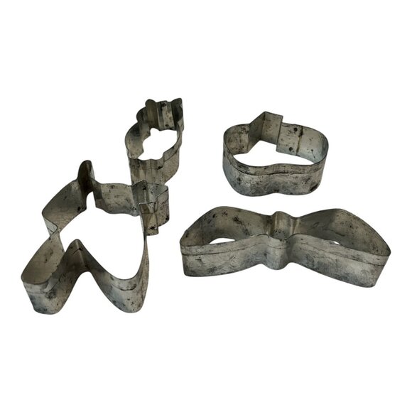 VTG 1984 Fox Run “Trick or Treat” Cookie Cutters – Halloween Tin Set of 4 – USA - Picture 4 of 5